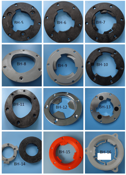 Buckle clutch adapter parts for floor scrubber brush